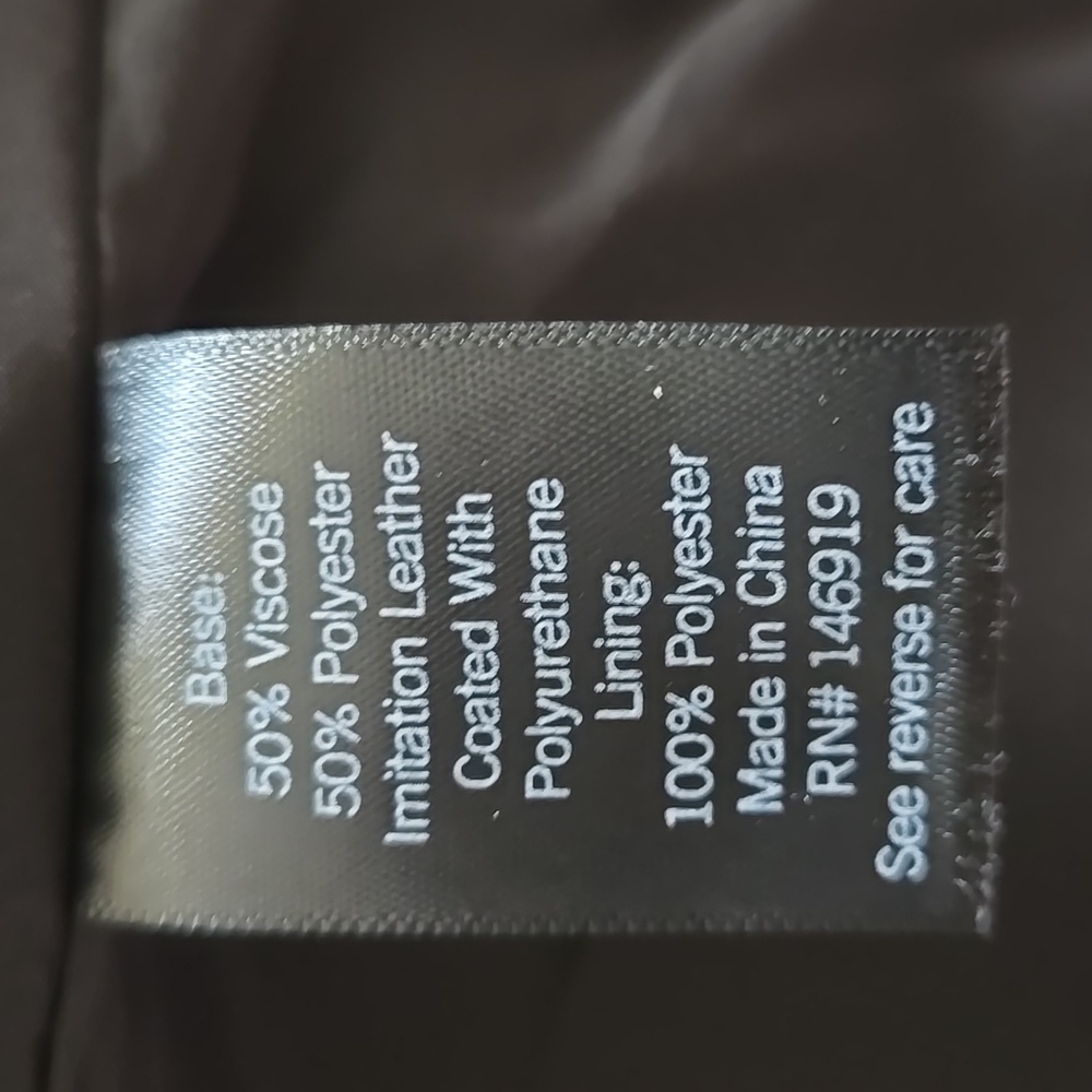 Vera Wang Women's Black Leather Jacket XXL - Picture 5 of 5